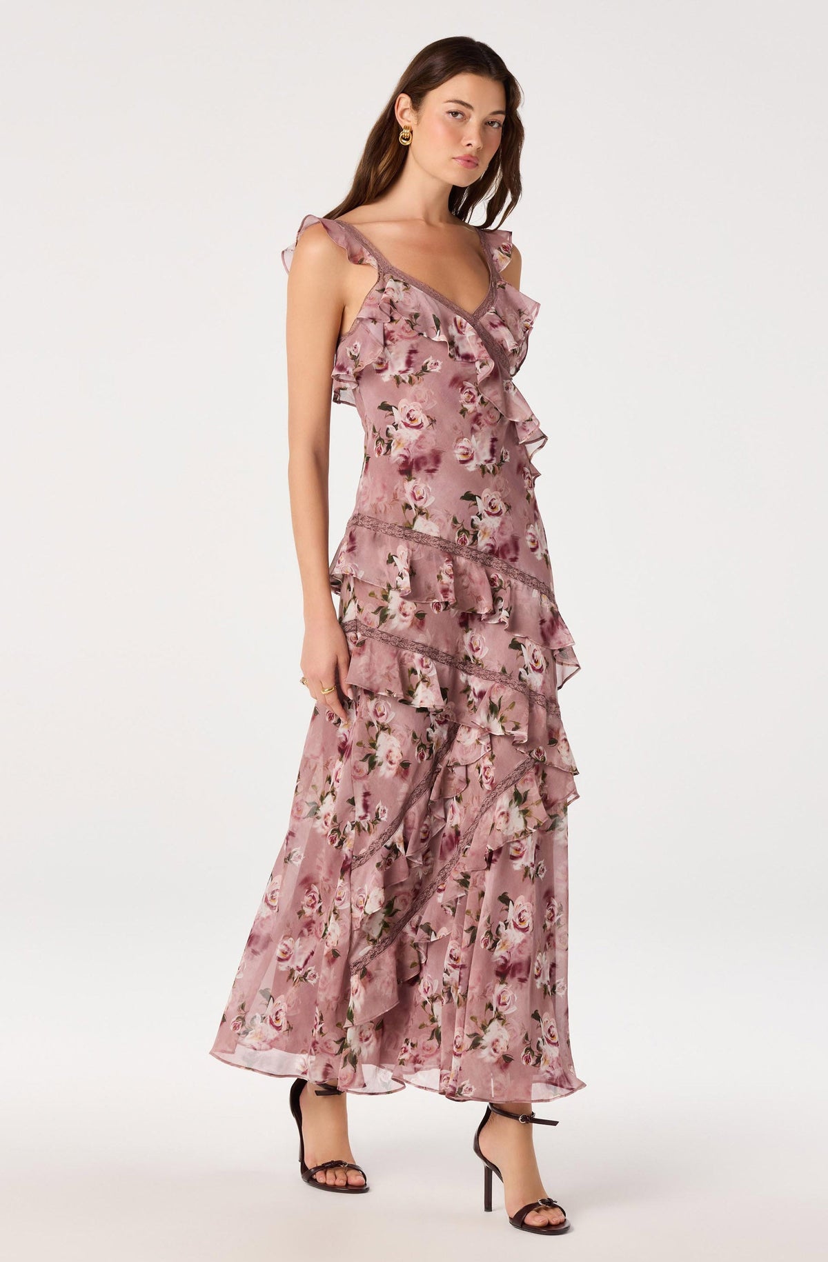 Megan Ruffle Maxi Dress