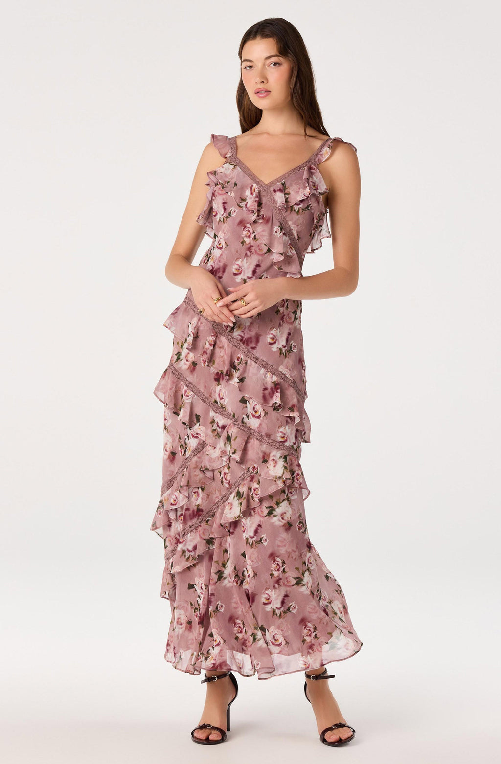 Megan Ruffle Maxi Dress