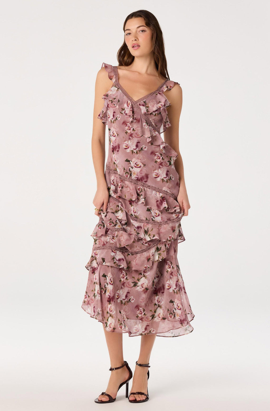 Megan Ruffle Maxi Dress
