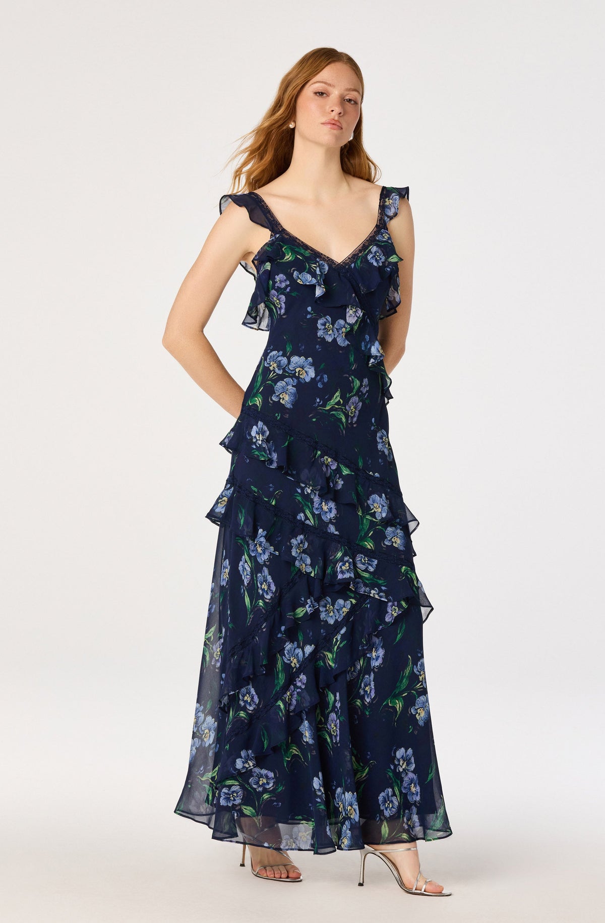 Megan Ruffle Maxi Dress