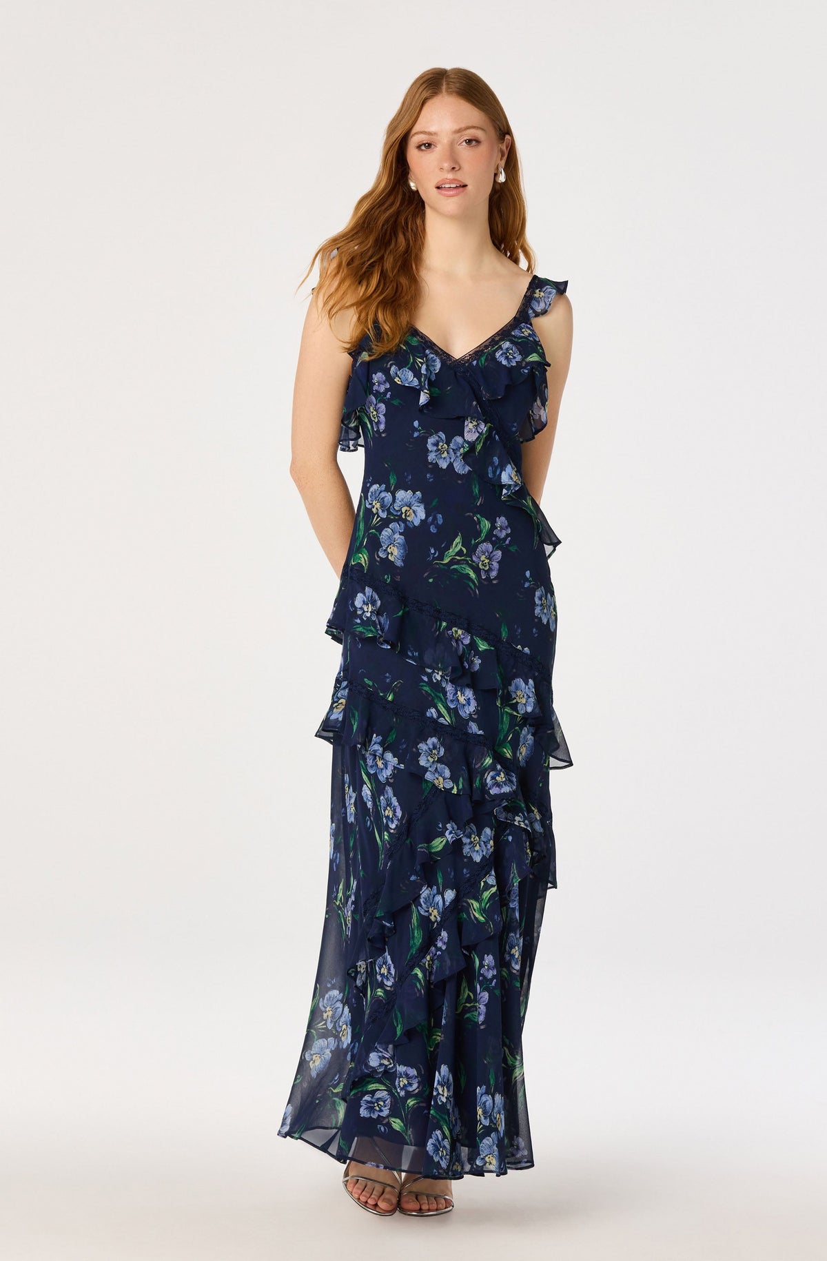 Megan Ruffle Maxi Dress