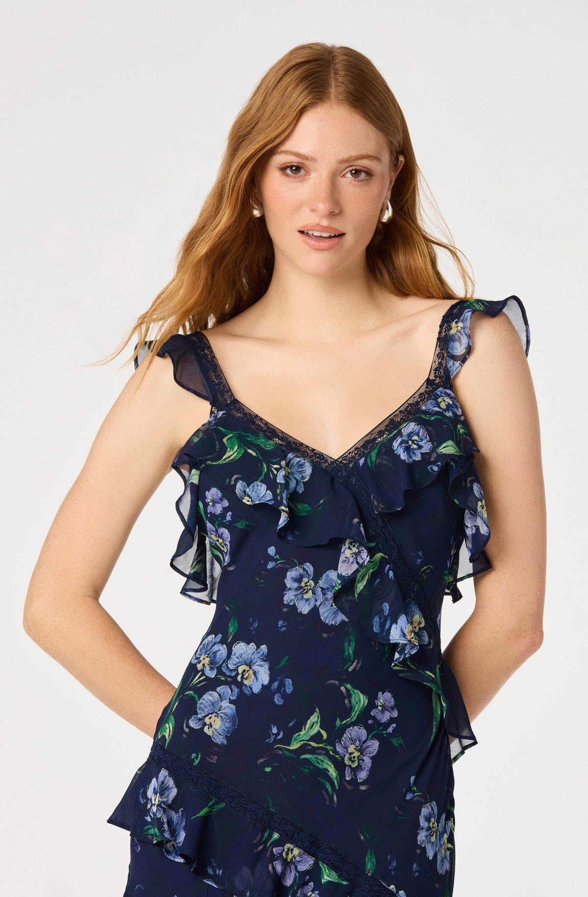 Megan Ruffle Maxi Dress