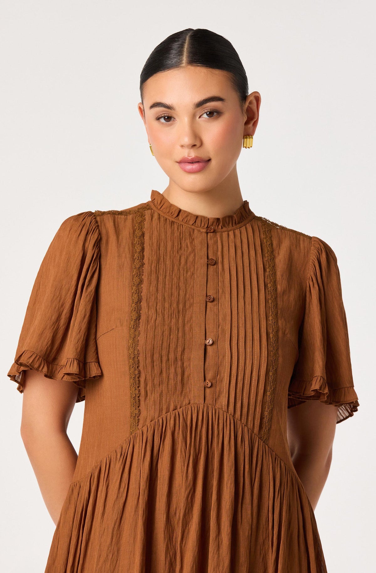 Randi Pintuck Mini Dress