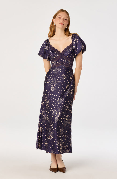 Carin Puff-Sleeve Dress