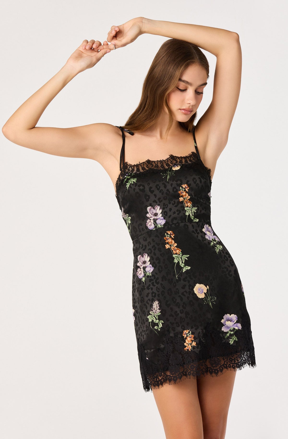 Patience Lace-Trim Mini Dress