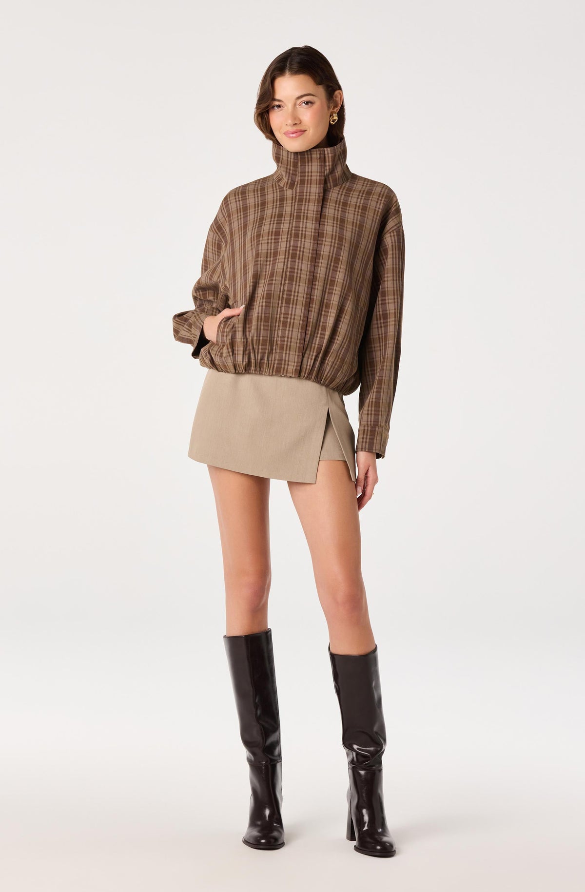 Tessa Slit-Front Mini Skort