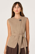 Darrien Belted Asymmetric Vest