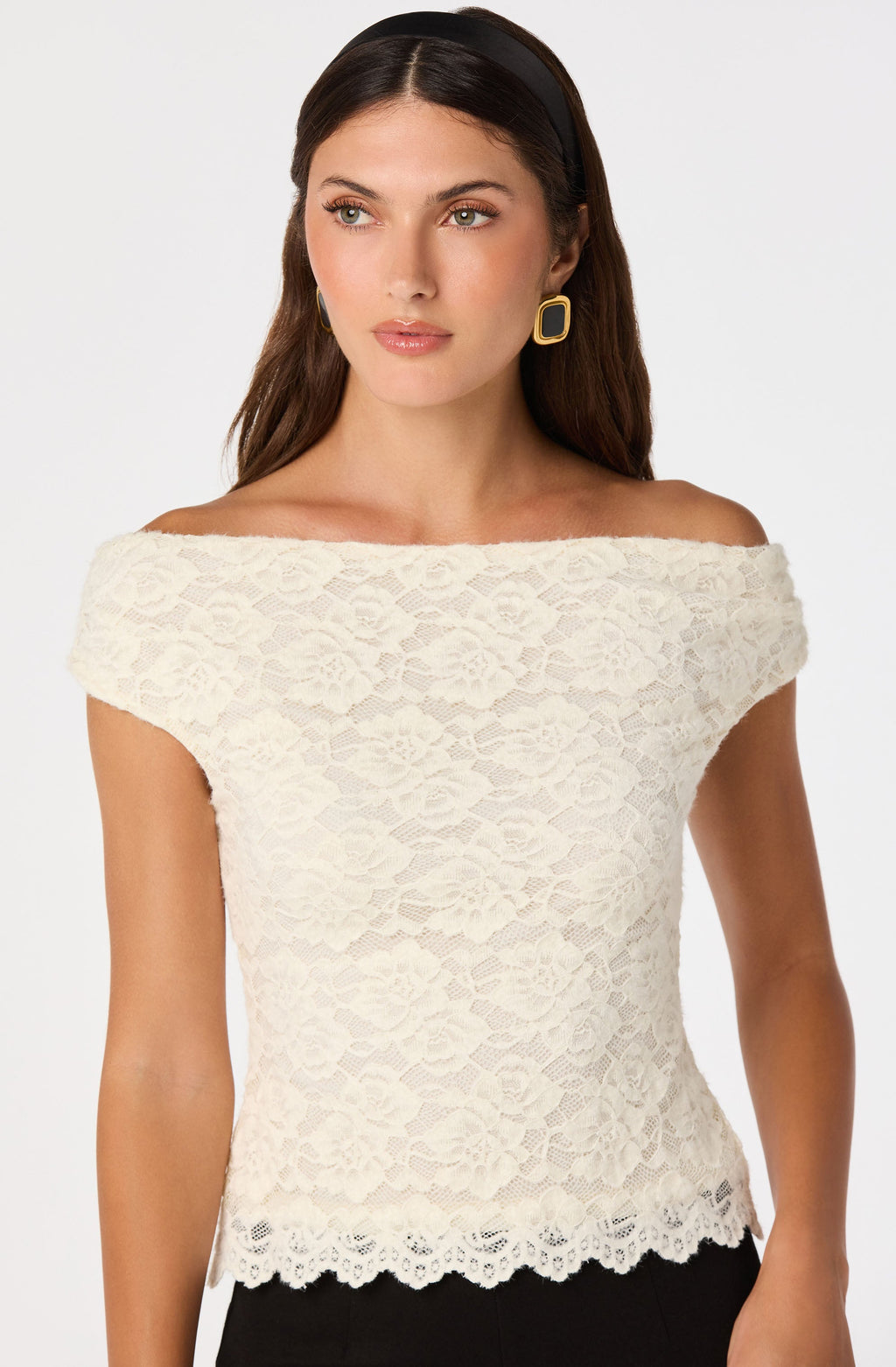 Myranda Lace Off-Shoulder Top