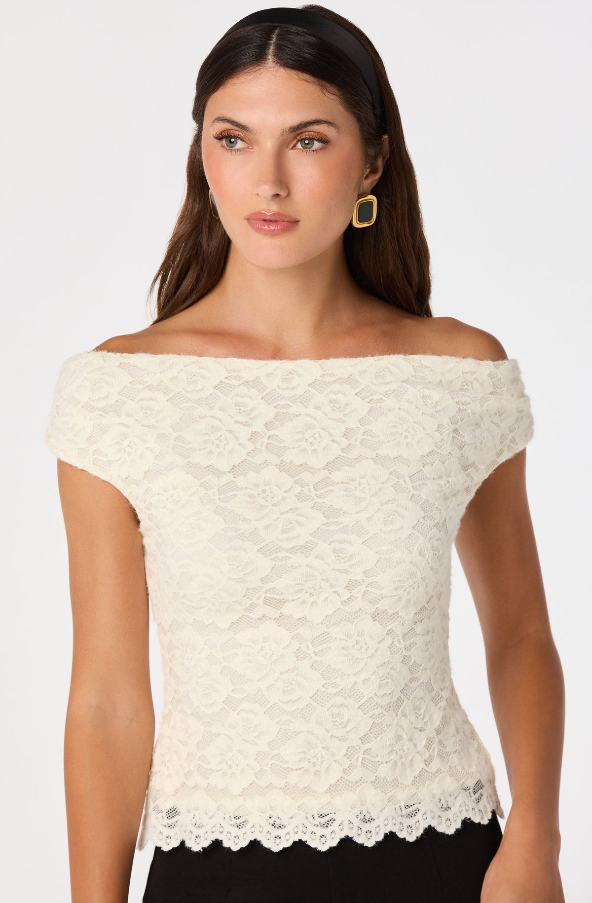 Myranda Lace Off-Shoulder Top