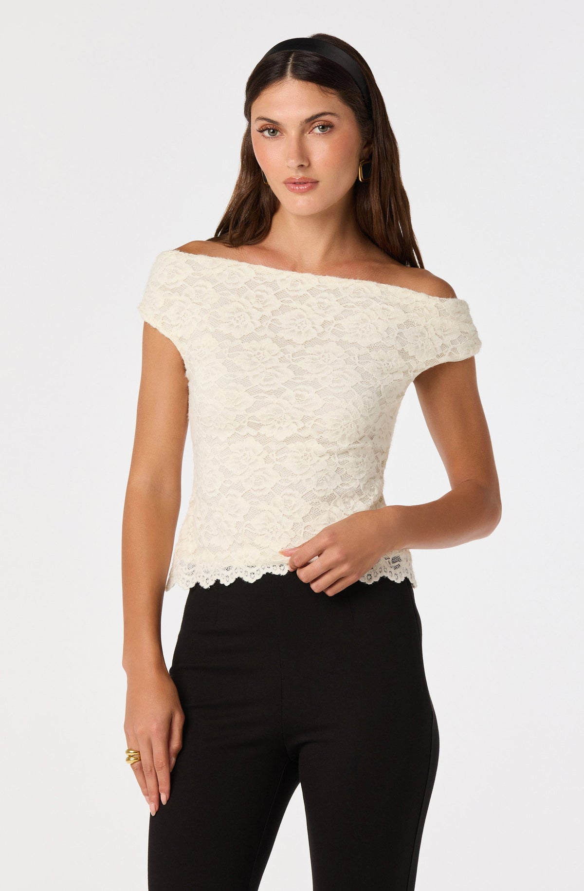 Myranda Lace Off-Shoulder Top