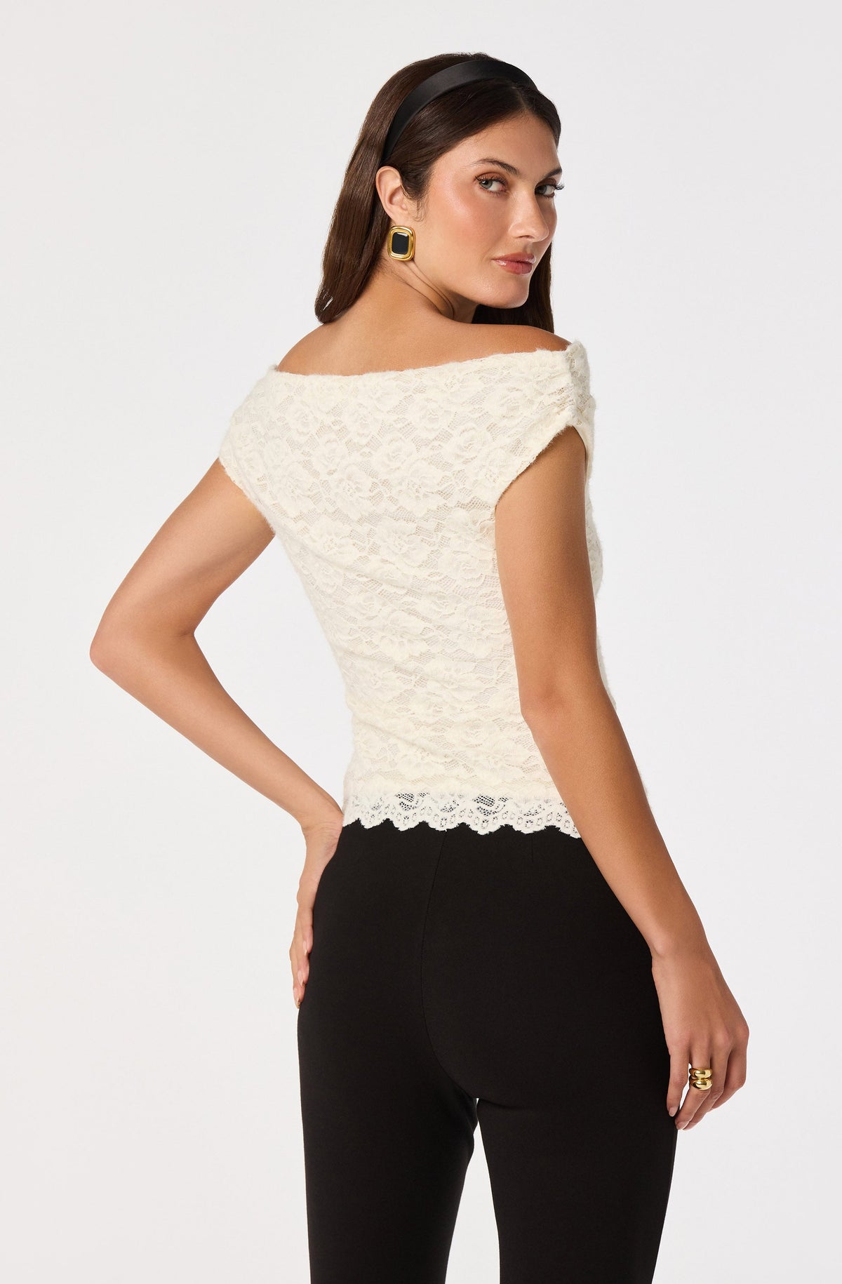 Myranda Lace Off-Shoulder Top