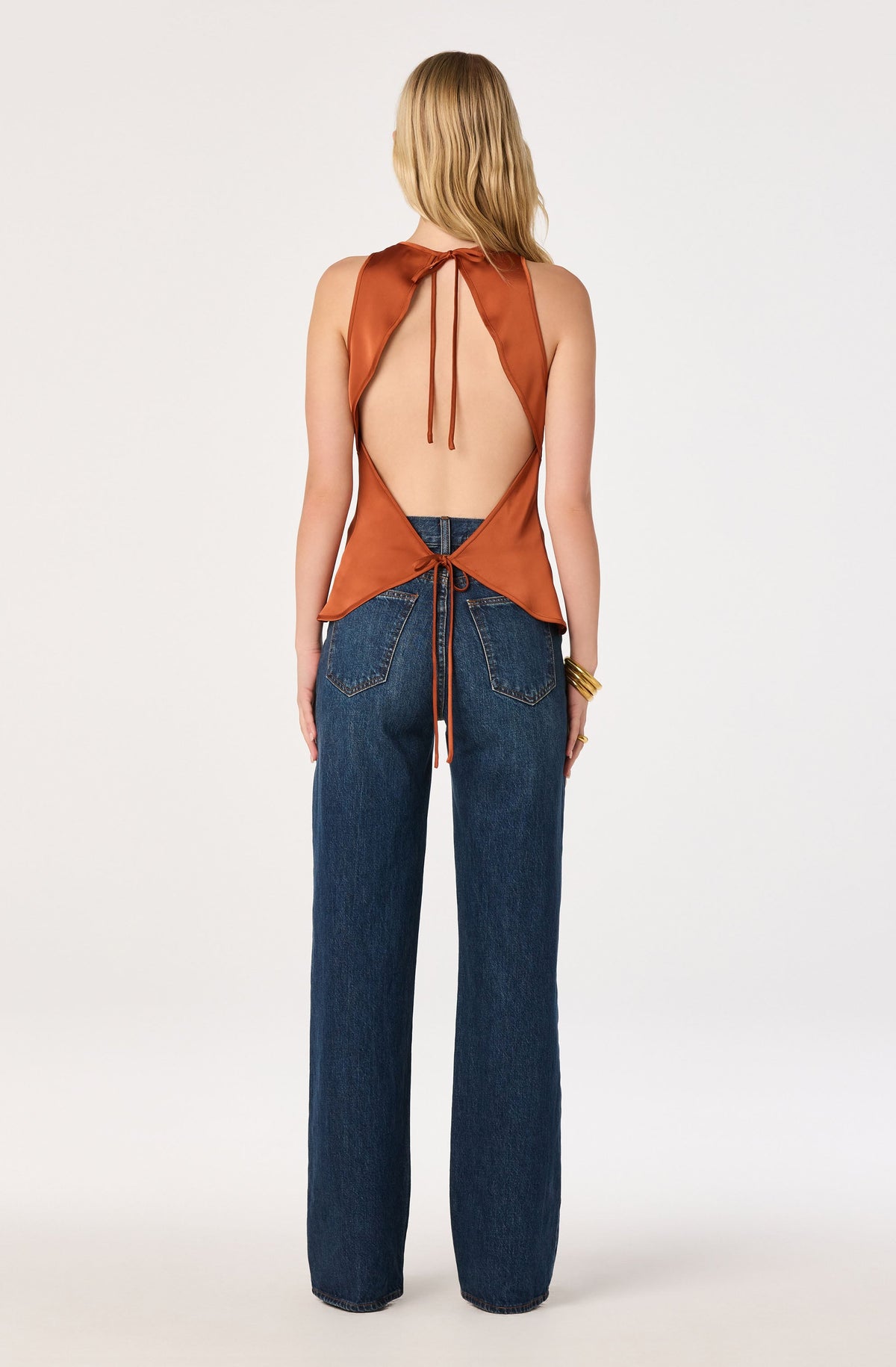 Shyann Cowl-Neck Halter Top