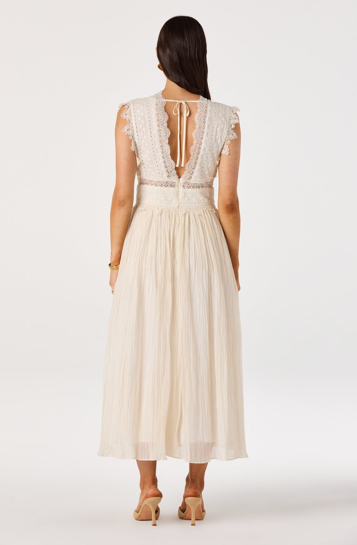 Eloise Eyelet Lace Midi Dress