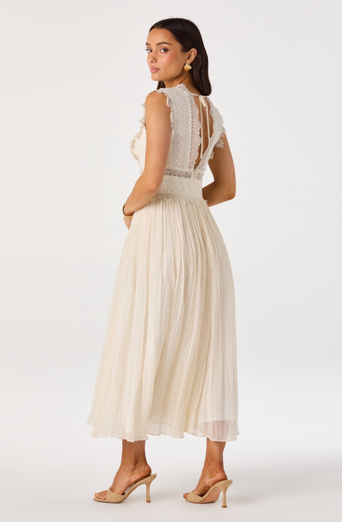 Eloise Eyelet Lace Midi Dress